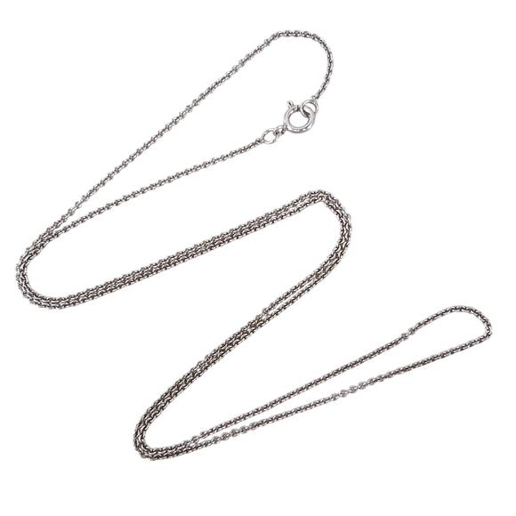 Vintage Sterling Silver 925 Cable Link Chain Necklace 18" - Picture 1 of 3